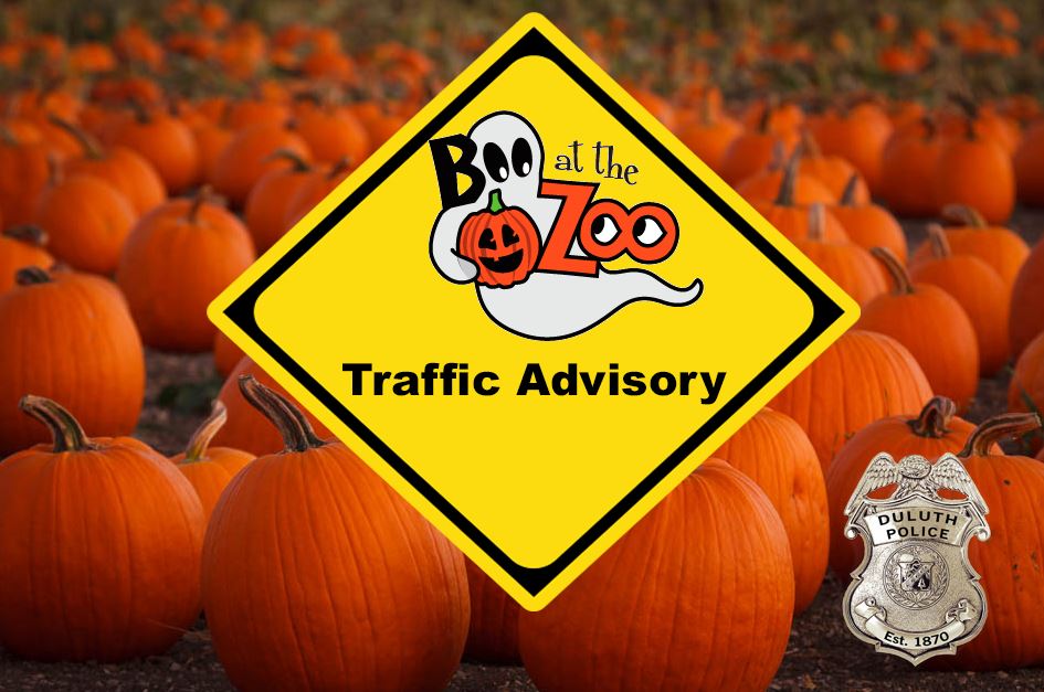 DuluthMNPolice's tweet photo. Boo at the Zoo Traffic Advisory

https://t.co/MkiCssBaG1 https://t.co/PY1aneZyRu