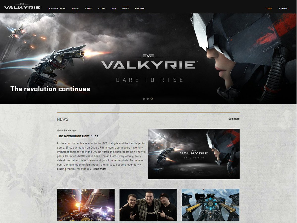 Check out the completely revamped #EVEValkyrie news portal: bit.ly/2ewec3G

Read articles, guides, blogs and join the Community. 😎