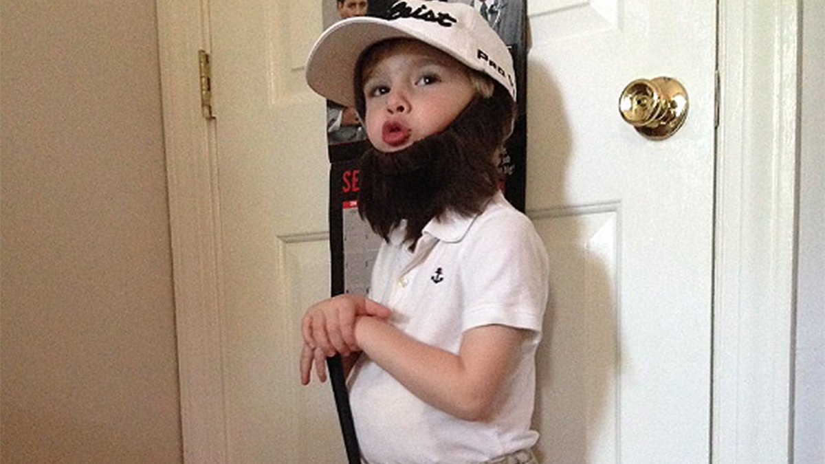 TheClub's tweet photo. This is immense! Kid going as @BeefGolf for Halloween!

I was never allowed to go as Tiger Woods... apparently wasn't 'appropriate' https://t.co/4MaG7PAhBp