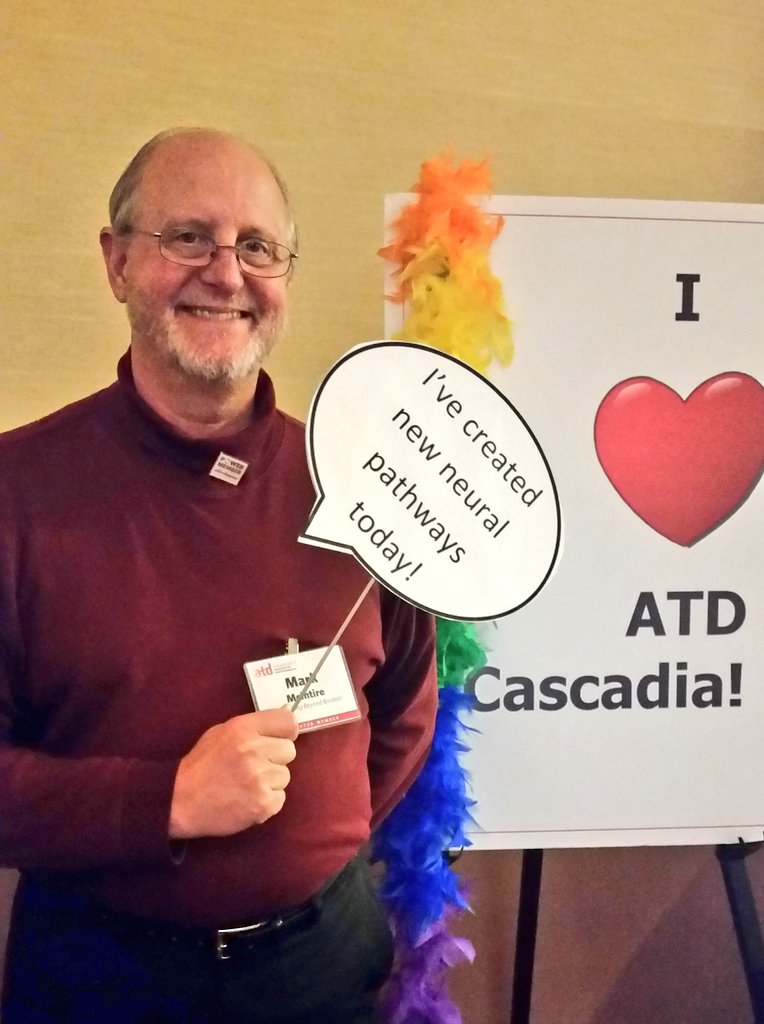 TDCascadia's tweet photo. Conference attendee @markwmcintire posing at our fun conference photo booth!! #CascConf https://t.co/q6ML9A1I2z