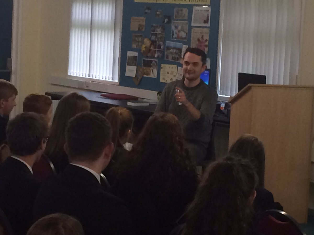 dromore_high's tweet photo. DHS Senior SU were excited to welcome back Dave Wylie @dmswylie today who spoke on radical discipleship! #dhssu https://t.co/o4zq0AtsYq