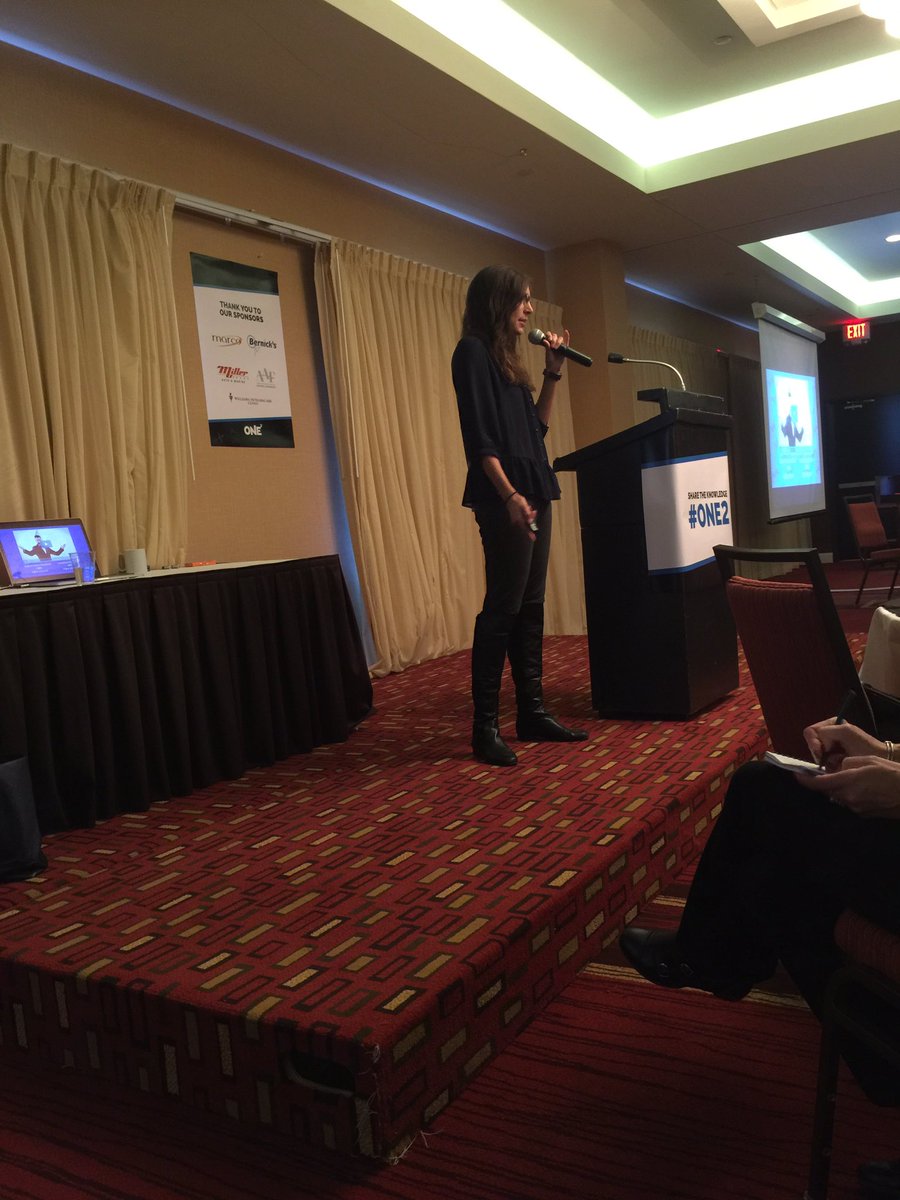 Ditters010's tweet photo. Learning more about video marketing from @ChappyMargot from @wistia at #one2 https://t.co/lM9aQla5n1