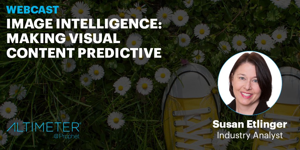 prophetstrategy's tweet image. Learn 30 use cases for #ImageIntelligence in webcast w/ @altimetergroup analyst @SEtlinger: bit.ly/2cuqBpp