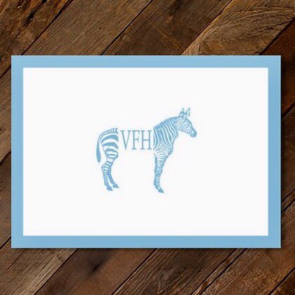 #zebra #note #cards @pickettspress #custom #monogram #stationery #NYC #stationerylove #invitations #shopnyc #nycshop #weddings #partyplanner