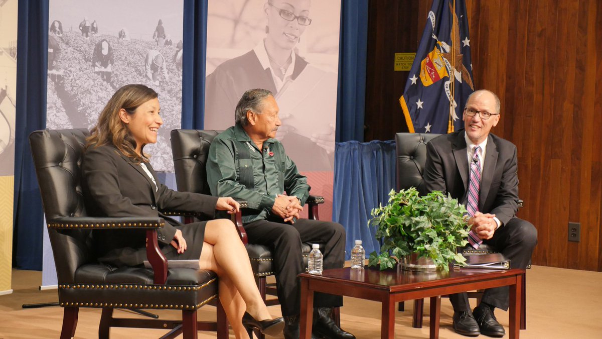 Labor Secretary Tom Perez sits down with United Farm Workers President Arturo Rodriguez and Cesar Chavez's granddaughter, Julie Chávez Rodriguez, to talk about work in America and the importance of organizing for change.