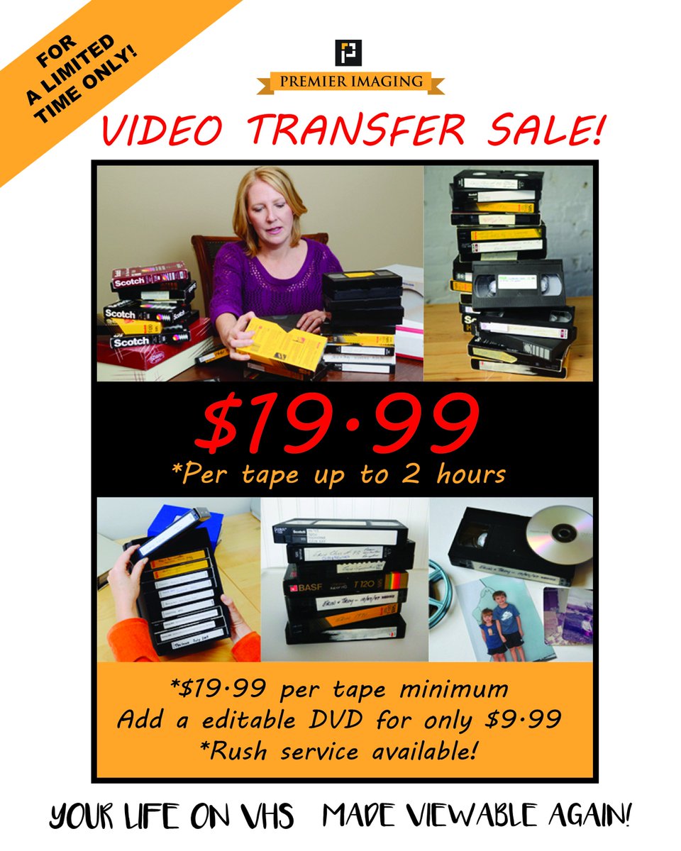 Don't miss the chance to preserve your memories! Stop in to one of our locations today!
#pittsburgh #archiving #pgh #video #vhs