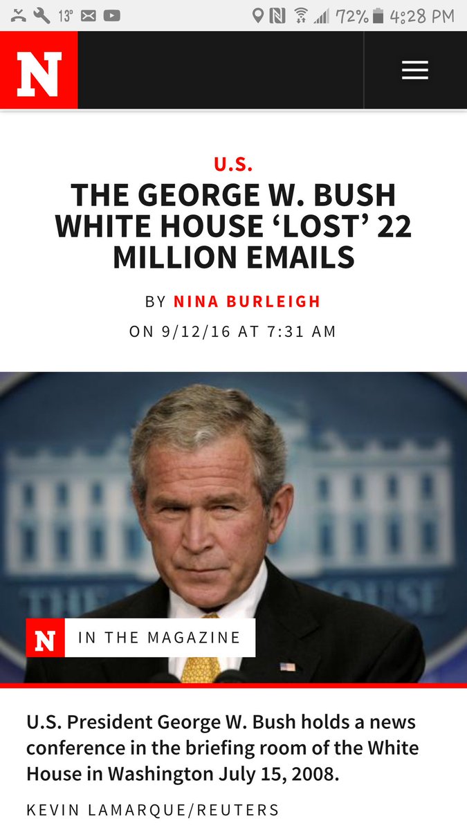 RodneyGibson604's tweet image. Fun fact, works out to a ratio
of 1 #HillaryClinton email lost to 666.6666666667 emails destroyed by Bush/Cheney
#spookymath #Election2016