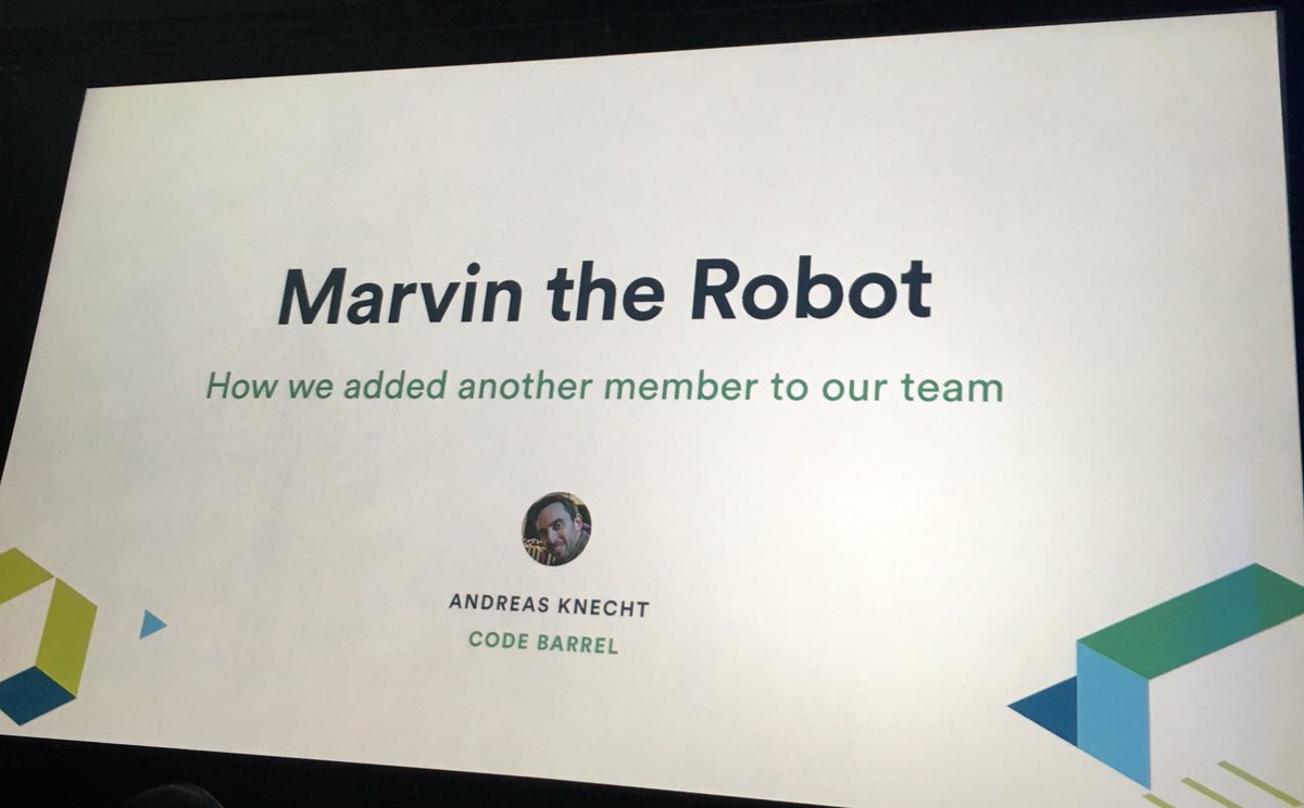 aug_cologne's tweet photo. @knecht_andreas has never seen a happy #Releasemanager so he build a #robot for #releasemanagement #AtlassianSummit https://t.co/N0RcTMrn4p https://t.co/TriQuPirte