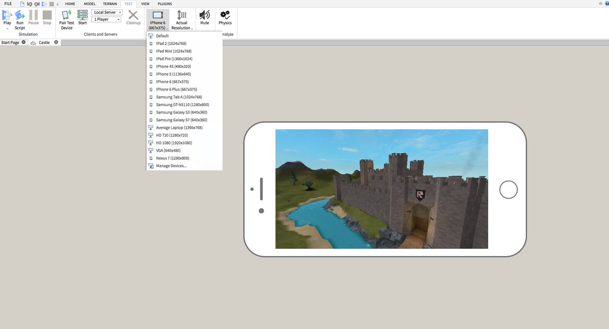 David Baszucki On Twitter Great Job By The Roblox Studio Team On Our New Mobile Emulator And At A Glance Performance Stats Https T Co Efxcxtklq3 Https T Co Th9ihsbtao - can you play roblox on iphone 6 plus