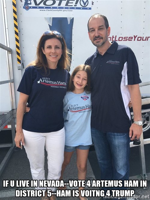 Everyvote4trump's tweet photo. @EveryVote4Trump @Ham4Nevada @mplay0000 @Andromodid @Carolde
RT this plz
If u live in NV in #Assembly5 #Vote4Ham
Because he is #Voting4Trump https://t.co/MiD8CTlUvf