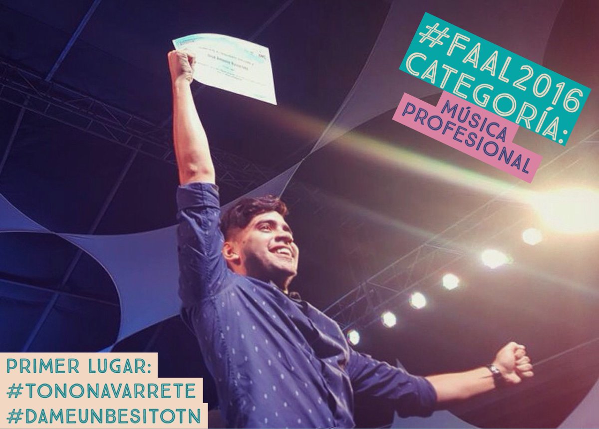 tononavarret's tweet photo. Ganamos #FAAL2016 #DameUnBesitoTN @radiomakro @RadioPuntoRojo @WQRadio_EC @CostamarRadio @cupidofm @RadioRomanceFM @radiocentroec @RadioFabu https://t.co/tJEkYENhx0