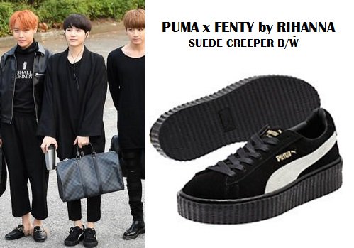 Resplandor satisfacción Birmania Beyond The Style ✼ Alex ✼ on Twitter: "SUGA #BTS 161014 #SUGA #민윤기 #방탄소년단  PUMA x FENTY by Rihanna black/white creepers https://t.co/CJ48Qq4XXZ" /  Twitter