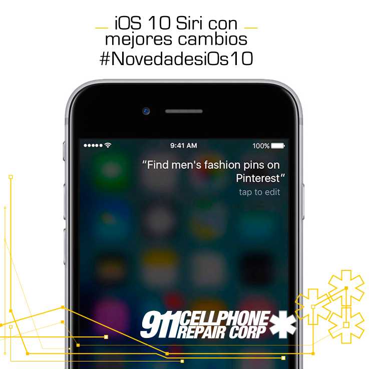 911cellphone's tweet photo. iOS 10 se ha mejorado el reconocimiento de voz de Siri. Un cambio necesario porque era bastante inestable. https://t.co/YhNvnwFkUN