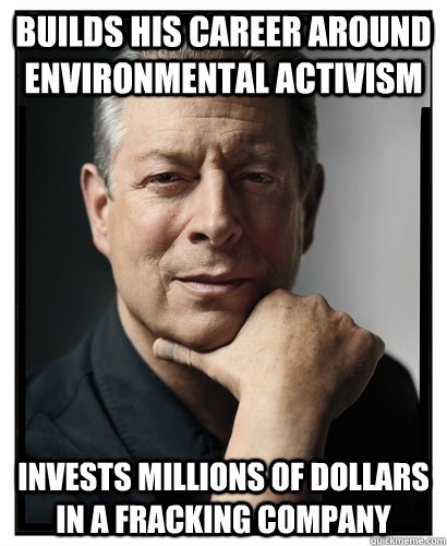 GreenCrimes's tweet photo. Double dip! Makes #green $$$ from his environmental fear-mongering while investing in #oilandgas. #ClimateCrook https://t.co/24dCEz2SoM https://t.co/aHGqkGh8cZ