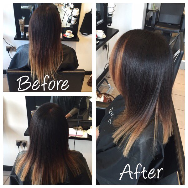 EgoHairSalon1's tweet photo. #newcustombrunettes #newhair #hair by #GraceM #egohairsalon @TIGIcreatives #beforeandafter #newtechniques https://t.co/6o3XBqmtSm