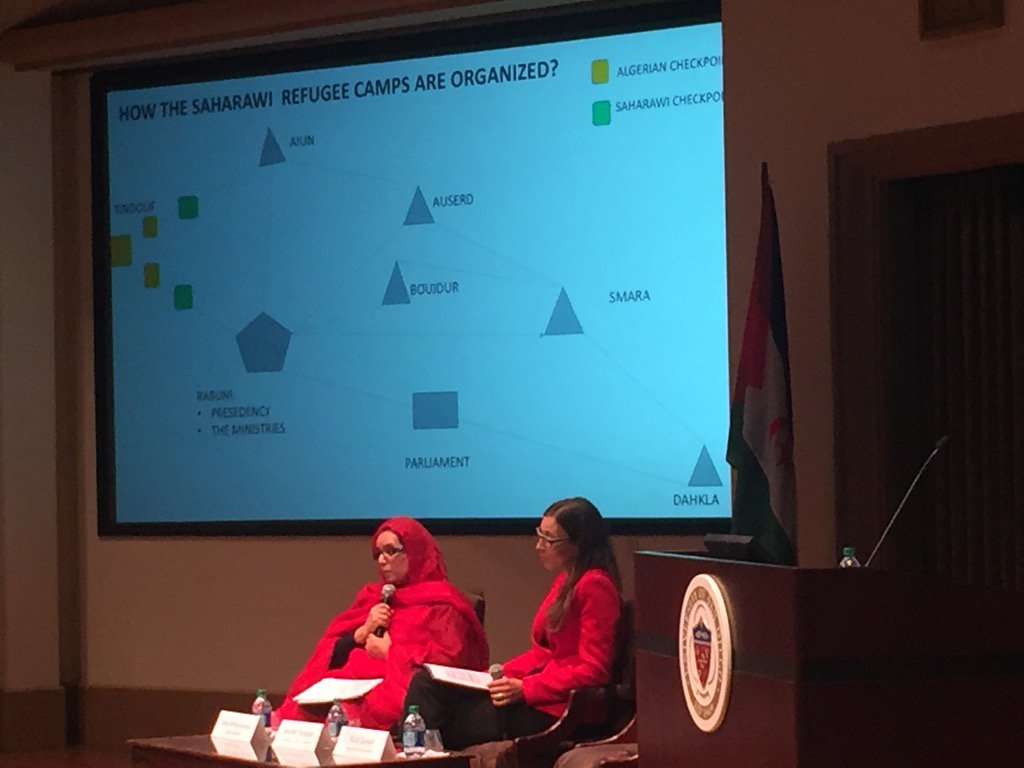 KathleenZanoni's tweet photo. #Education considered a priority for displaced Saharawi youth - Fatma Mehdi Hassam @WomenPeaceMaker #2016WPM https://t.co/elUrXkvALt