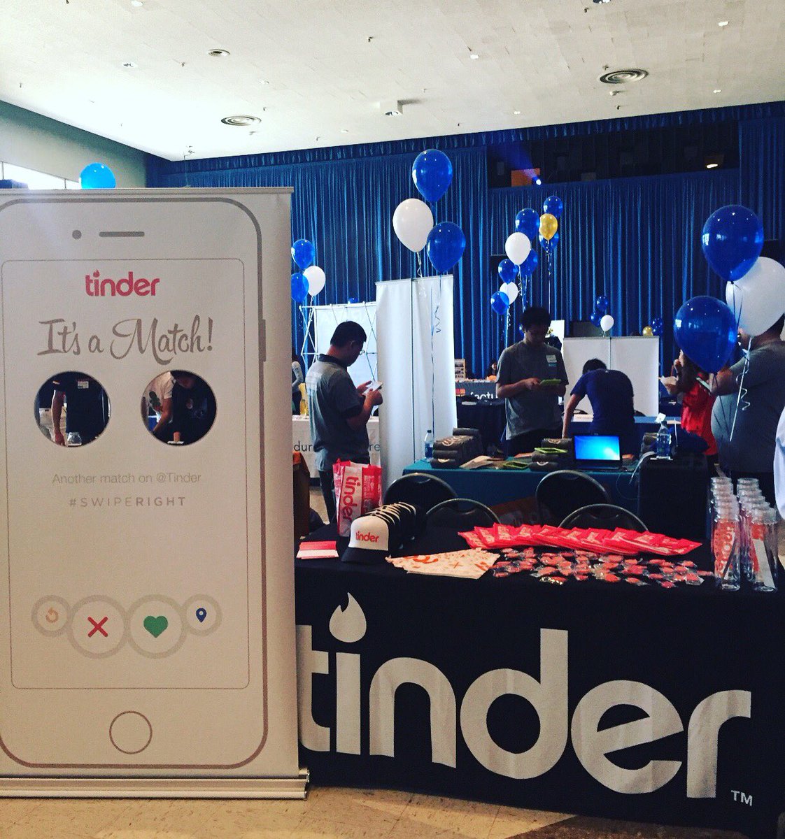 Hey <a href="/UCLA/">UCLA</a> <a href="/tinder/">Tinder</a> is excited to meet #bruins today! #WeAreTinder #joinus
