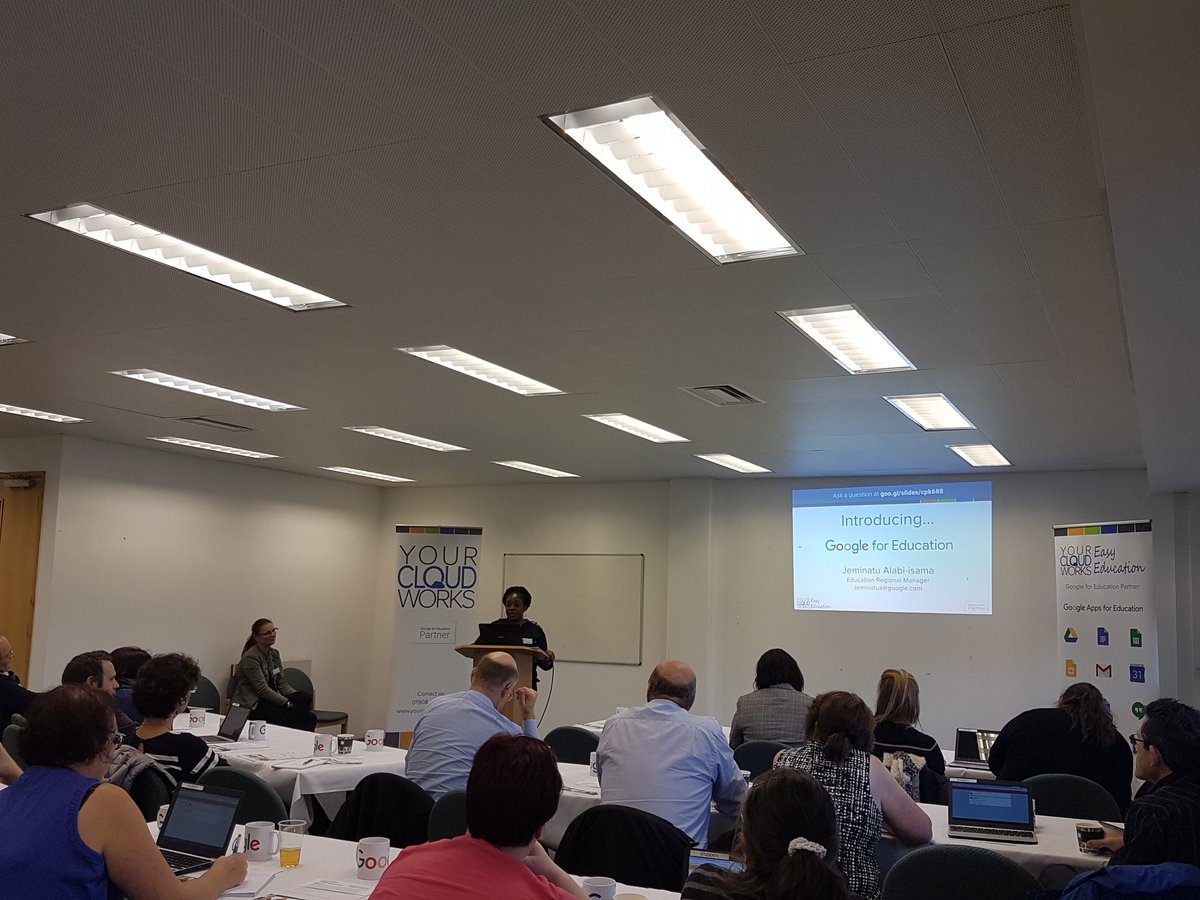 yourcloudworks's tweet photo. Another very successful Google event. Thanks to Jem @GoogleForEdu, Jackie @ASUSEducation &amp; Team from @GumleyHouse https://t.co/zcbaJHMHo8