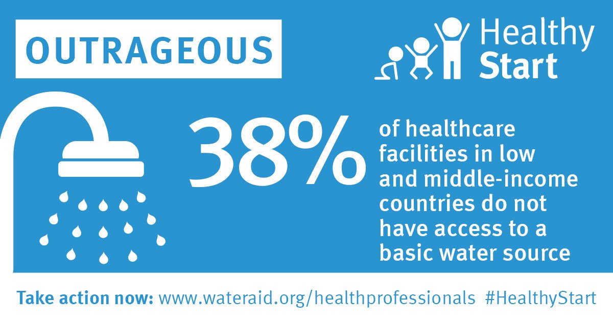wateraid's tweet photo. If you believe this statistic is as outrageous as we do, support the #HealthyStart campaign! https://t.co/76YGq5RAG5 #GlobalHandwashingDay https://t.co/KaZlheXb8S