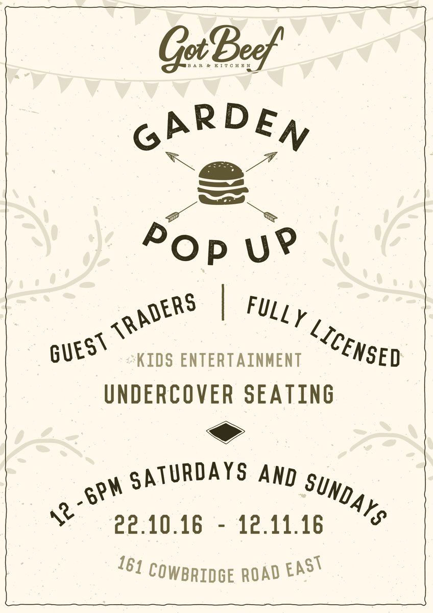 Gotbeefco's tweet image. We are hosting a month of weekend pop ups in Canton -facebook.com/events/1635565…  #streetfood #Cardiff #Caerdydd