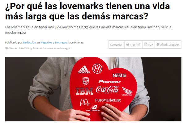 Creativemakers1's tweet image. ¿Por qué las lovemarks tienen una vida más larga que las demás marcas?#publicidad #advertising #marketing goo.gl/Of26O1