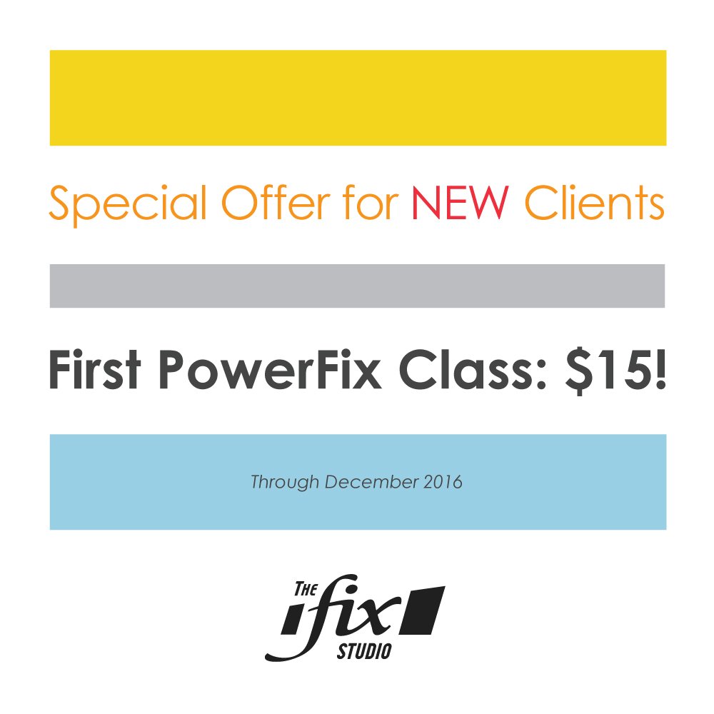 TheFixStudio's tweet image. New client special: First class is only $15. Stop in and check it out. #gofast