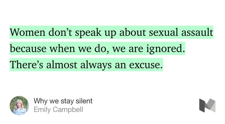 Because when we speak up, we are ignored. #WhyWomenDontReport medium.com/@elou/why-we-s…