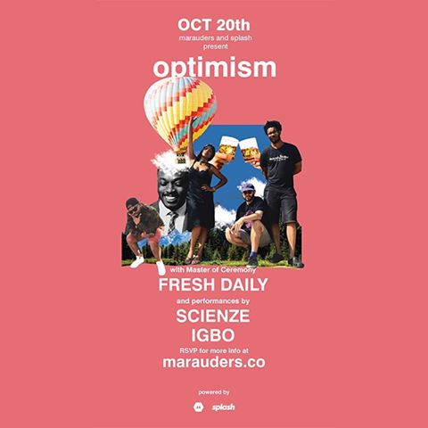 slugglobal's tweet photo. NYC! 10/20 our friends @igbotheband LIVE at @splashthat presented by @chuklegarcon &amp; hosted by @Freshdotdaily #optimism https://t.co/V8DDPDzM2q