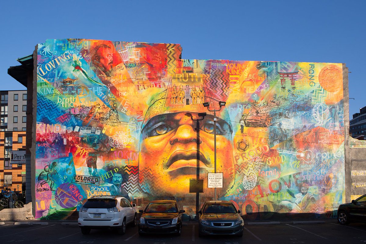 PhiladelphiaGov's tweet photo. Philly has the largest collection of public art in the WORLD! Celebrate #MuralArtsMonth with these awesome programs! https://t.co/JmE1ZUz7Lu https://t.co/hPe9RNTDJ2