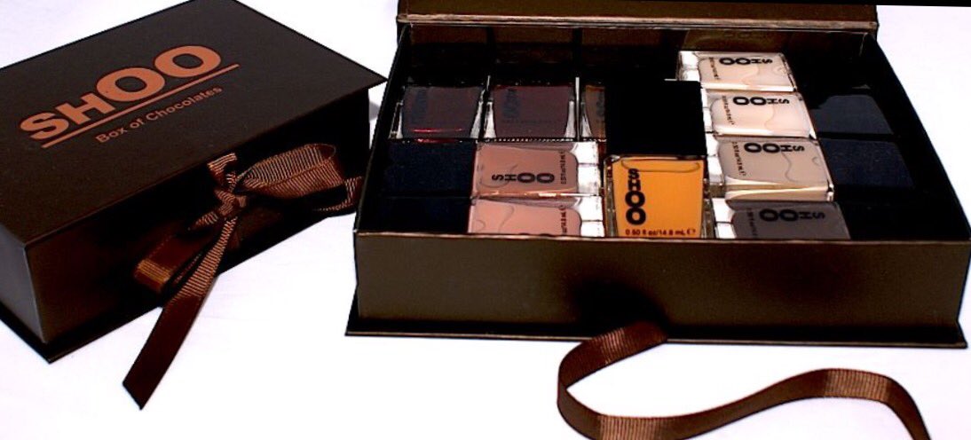 shoopolish's tweet photo. The Box of Chocolates (Nail Polish) is in!!! Brown is the New Nude @ SHOO ! https://t.co/TjQFOpHWXT
