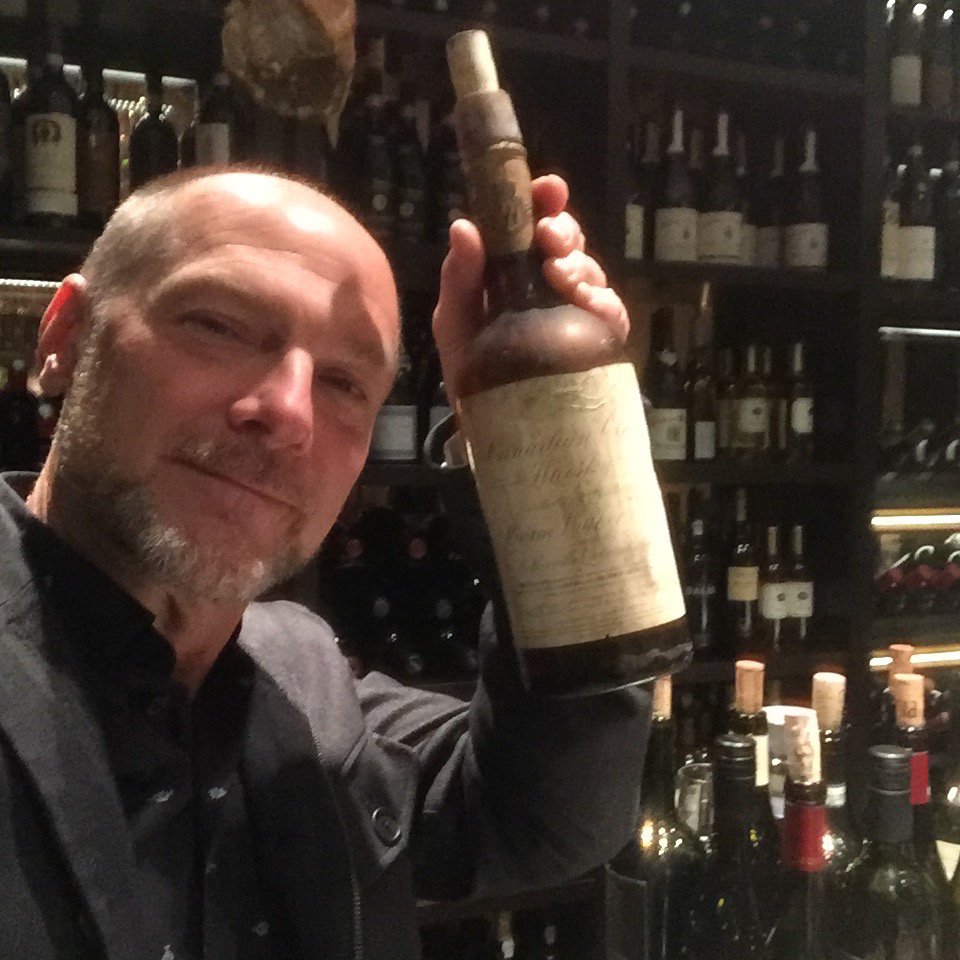 reallesstroud's tweet photo. 95 year old bottle of aged Canadian Club whiskey - tasted like liquid gold....L https://t.co/K8ciWaaXUJ