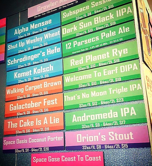 Holy crowlers, Batman! We have 17 beers available for growler fills, including Andromeda IPA &amp; Space Oasis! #sdbeerlife #drinklocal