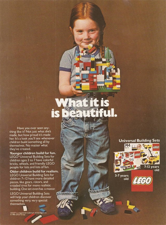 ColaborArtes's tweet photo. "Lo que sea, es hermoso" una hermosa publicidad de Lego hace años atrás, cuando no dividía sus juguetes en para niños y para niñas https://t.co/nx8FJfRsP7