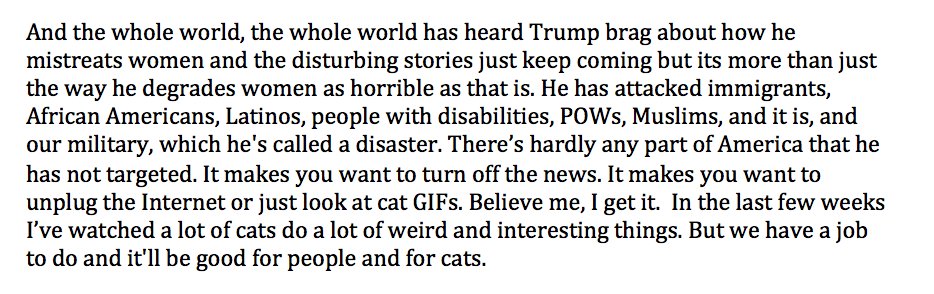 merica's tweet photo. Hillary Clinton comments on latest Trump stories with a joke about cat gifs - seriously - Full: https://t.co/sRPbeCx1SV