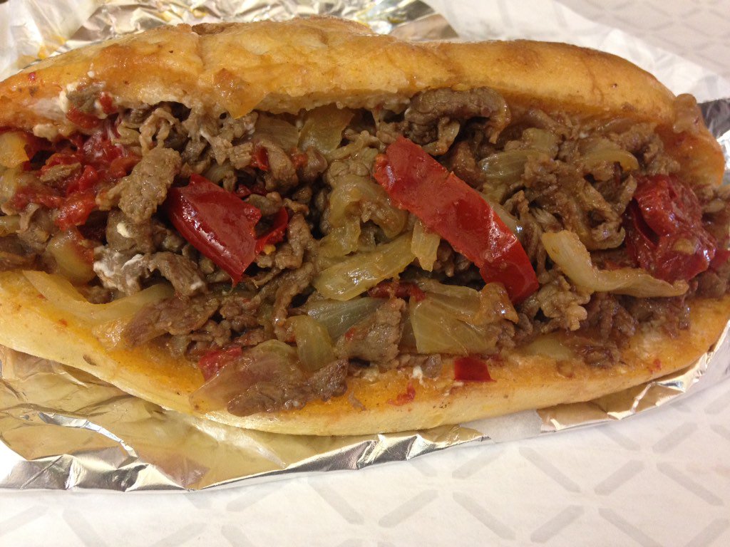 PhilyDKitchen's tweet photo. Tony's on grill tonite, let him make u his fave steak sandwich! New Hot Cherry Cheese! https://t.co/syVJ5oQGoV