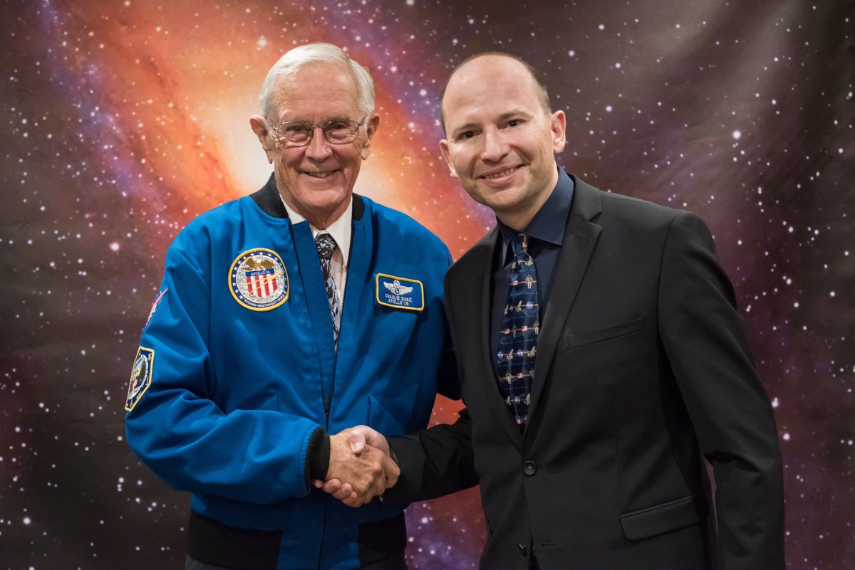 sky4055's tweet photo. Unforgettable meeting with Charlie Duke ! Thanks #SwissApollo !
 #SwissApollo #Apollo #Space #CharlieDuke https://t.co/brNsBVZobS