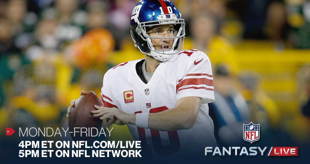 NFLFantasy's tweet photo. "Until the #Giants offense wakes up, Eli Manning is on my bench or on the waiver wire."

@Michael_Fabiano 💬 https://t.co/xNxhidMzuR