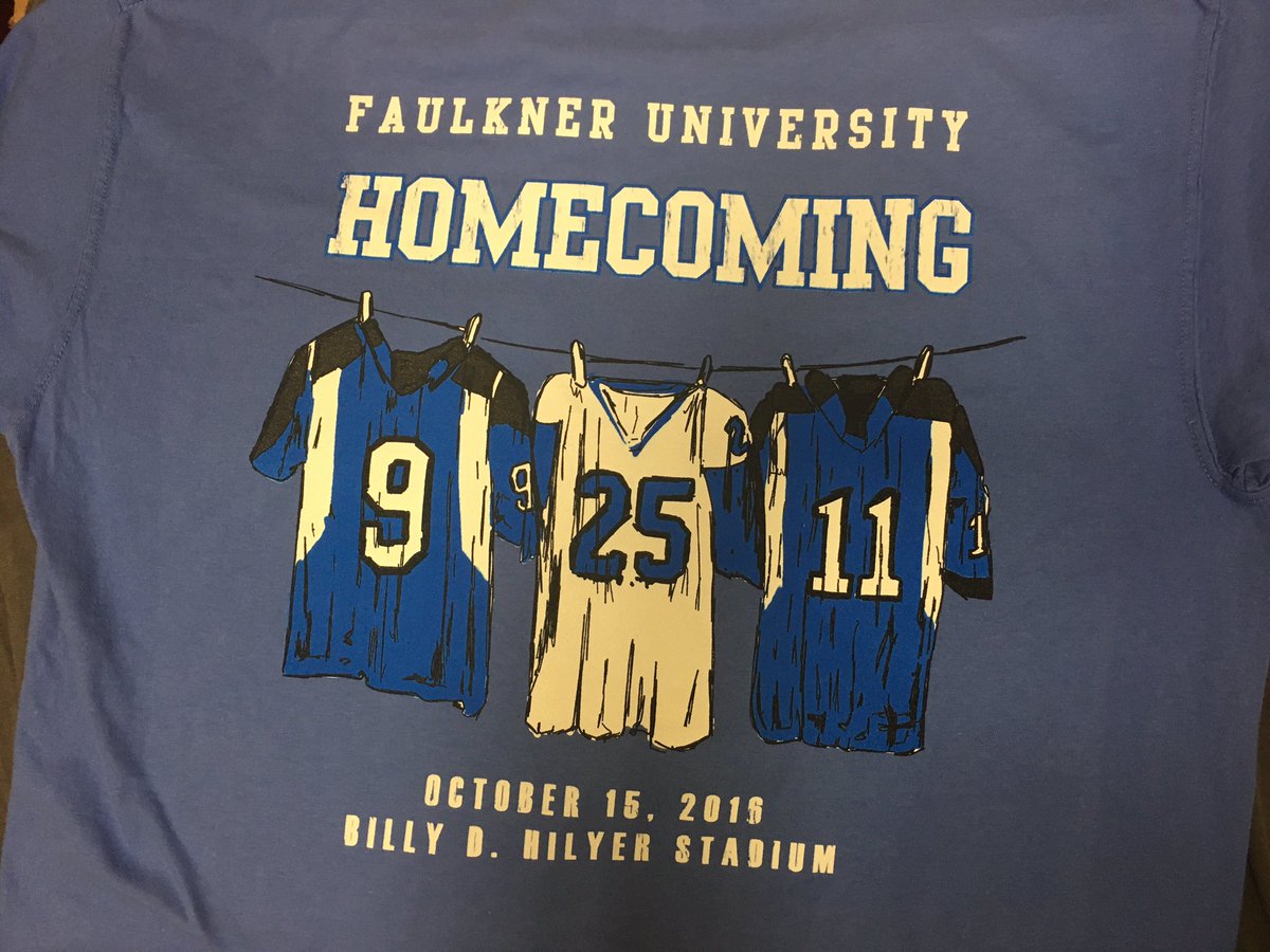 FaulknerRec's tweet photo. SGA will be selling homecoming shirts at The Hunts concert (7pm)! $10 and $15 for students, $12 and $17 for non students. Get yours today!! https://t.co/8t3CasVtHW