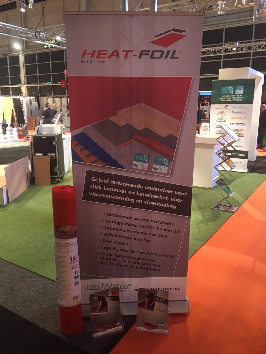 Heatfoil met NSG label en certificaat. Kijk op nsg.nl of unifloor.nl/producten