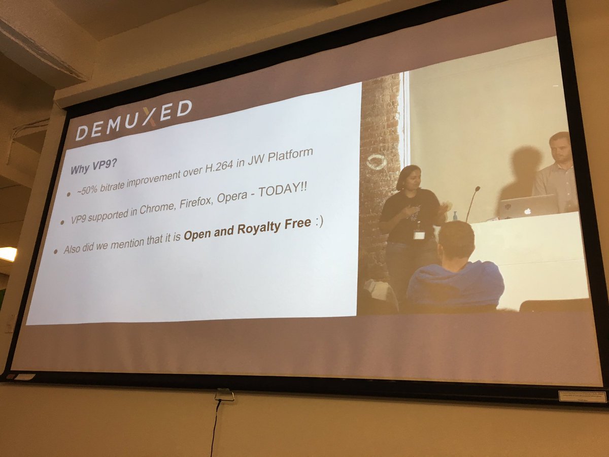 Following <a href="/jwplayer/">jwplayer</a> 's own <a href="/madan_pooja/">Pooja Madan</a> and Nuno Pinge presenting at <a href="/demuxed/">Demuxed</a> twitch.tv/Demuxed