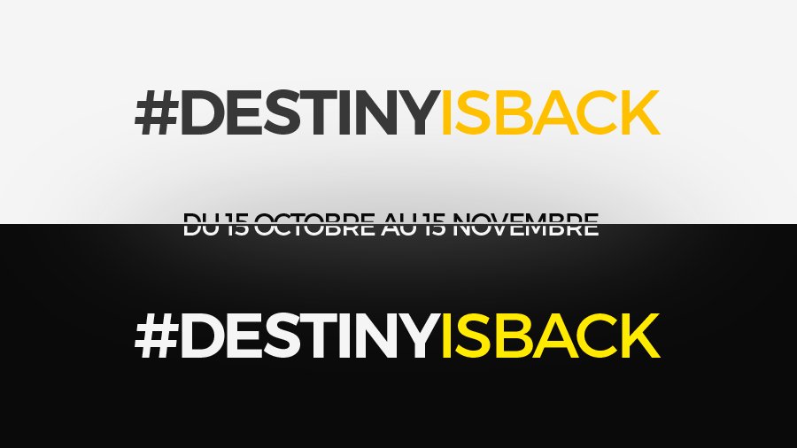 DestinyRPfr's tweet photo. Du 15/10 au 15/11, participez aux events #DestinyIsBack pour tenter de gagner 1 jeu GTA V et 20 accès Alpha. RDV sur https://t.co/dJNp72nxXP https://t.co/wtGs85Kl9E