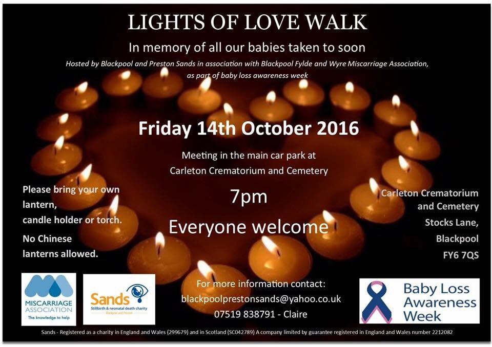 blackpool_sands's tweet photo. Our lovely lights of love walk for #BabyLossAwarenessWeek everyone welcome https://t.co/MrrhzA4R9U