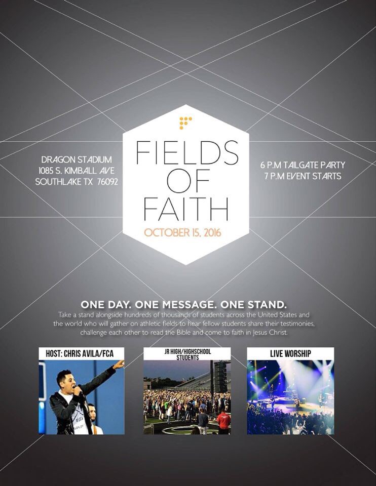 RidgeNationFCA's tweet photo. Fields of Faith is this Saturday! https://t.co/gImSfk24Jl