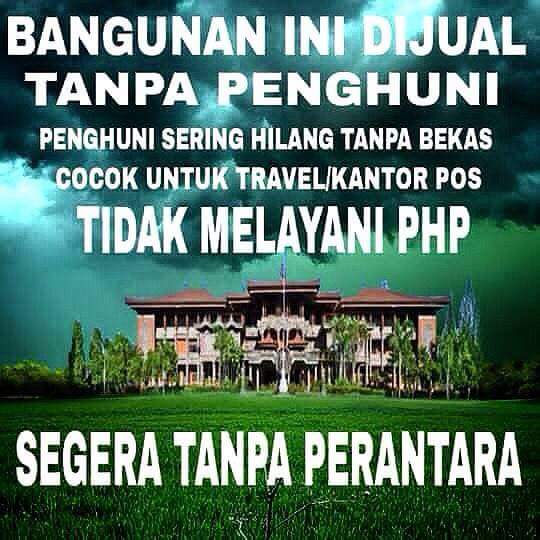 Saat kami datang,  gedung ini kosong, layak tuk.dijual dgn harga murah! #balitolakreklamasi <a href="/jokowi/">Joko Widodo</a>