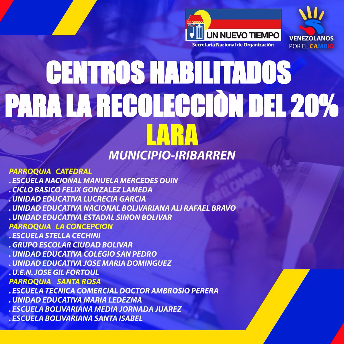 JDSLara's tweet photo. Aquí estan todos los puntos de validación del 20% en el Estado Lara.. Si no te logras ubicar escribenos al privado para ayudarte!! https://t.co/oxarbaaM7h