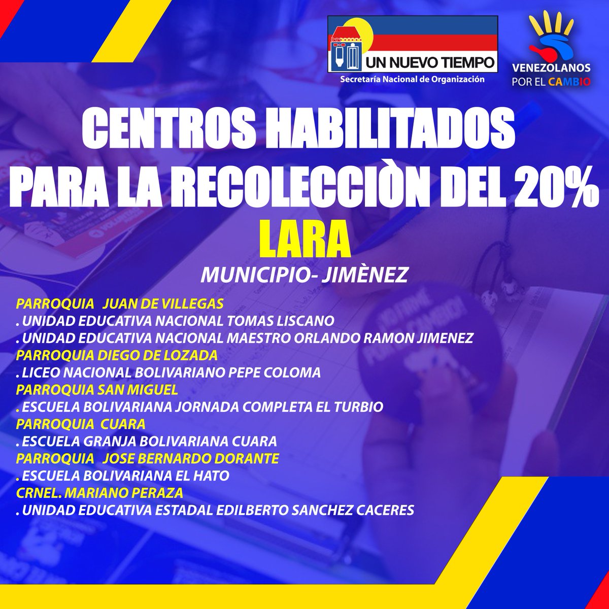 JDSLara's tweet photo. Aquí estan todos los puntos de validación del 20% en el Estado Lara.. Si no te logras ubicar escribenos al privado para ayudarte!! https://t.co/qsjIdWB5uo