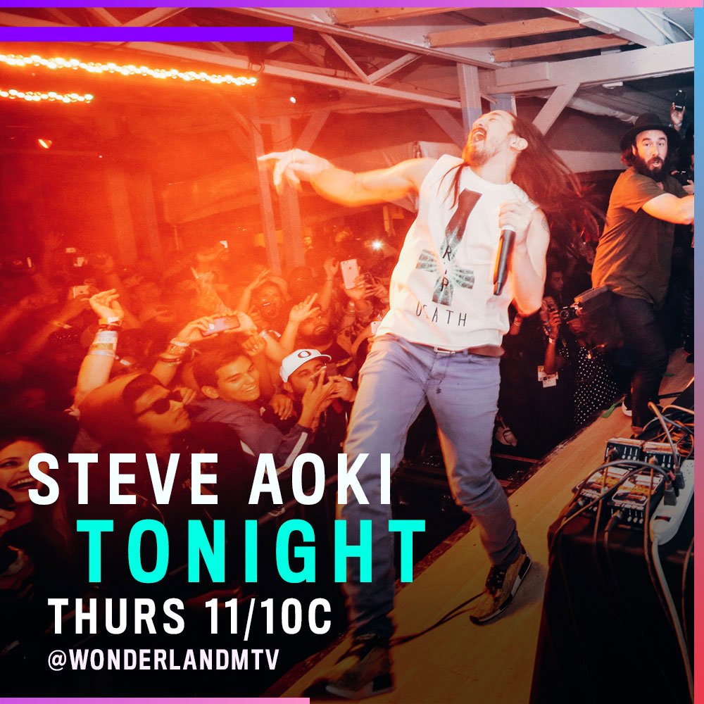 dimmak's tweet photo. Just a few more hours until this sh*t pops off!! 
@steveaoki @MTV @wonderlandMTV @blink182 @WALKTHEMOON @ILoveMakonnen @RichtheKid @LilJon https://t.co/3VSocu6k8W