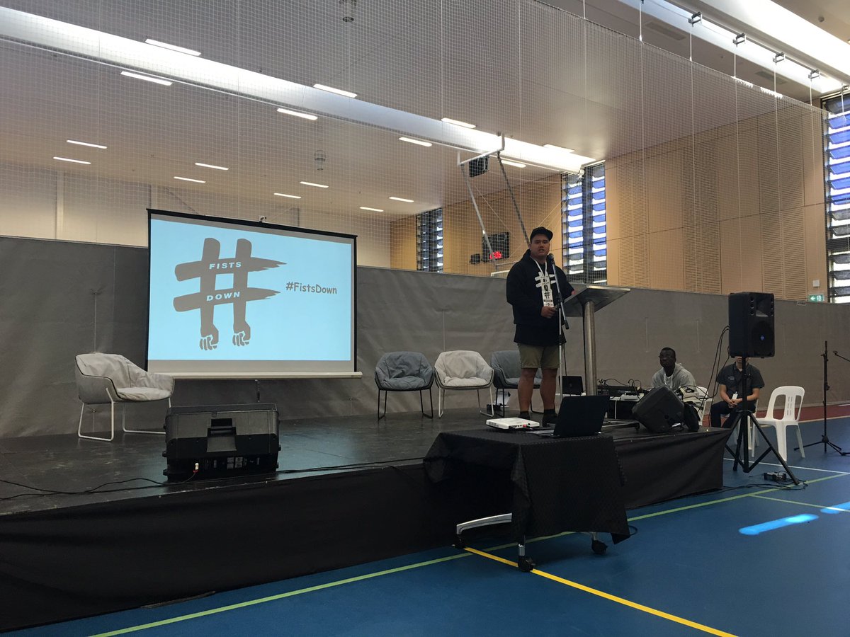 WestsTigers's tweet photo. Great to be at the 2016 @Fists_Down conference which aims to inspire youth to make better decisions and end youth violence. #fistsdown https://t.co/Ja5KdvlxKn