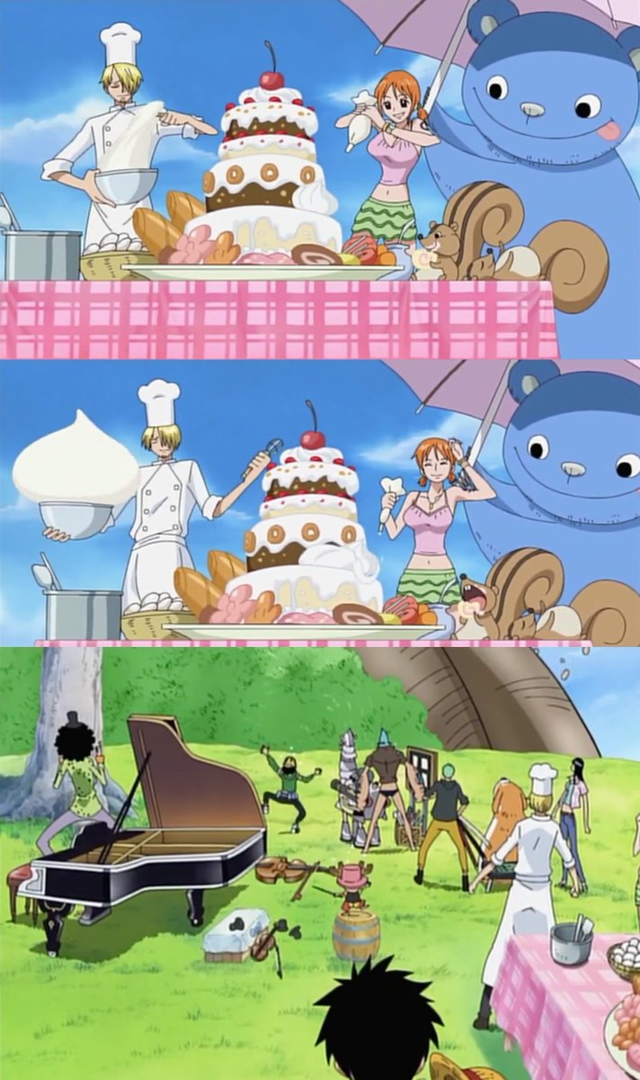 SanamiBot's tweet image. 원피스 12기 오프닝 / 12기 엔딩 / 14기 엔딩 / 15기 엔딩 中 산나미 모음