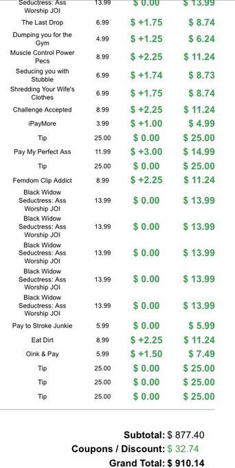 $910 day. Keep oinking &amp; paying. #findom https://t.co/iQJywnyFO4<a href="/tag/findom"class="tags">#findom</a>
